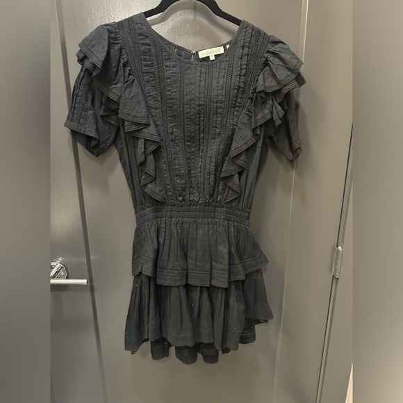 LoveShackFancy Natasha Mini Dress size S in black - Picture 4 of 6